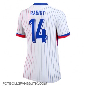 Frankrike Adrien Rabiot #14 Replika Bortatröja Damer EM 2024 Kortärmad